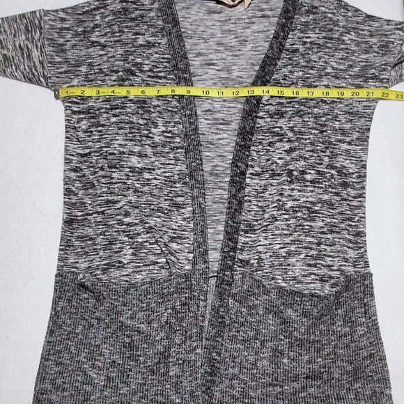 Soft Surroundings‎ Cardigan Sz XS Pockets Stretch Comfort Gray Marled Open Front - Picture 8 of 11